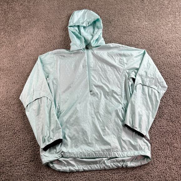 VINTAGE Nike Running Jacket Womens M Blue Green 3M Reflective Windbreaker Ladies - Picture 2 of 14